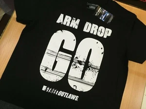 Genuine Street Outlaws Mens Black Arm Drop GO Hot Rod T-Shirt Top BNWT - Picture 1 of 4