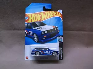 HOT WHEELS 2024 #138 BLUE BMW M3 WAGON ROAD RALLY RACING STATION WAGON SUV - Picture 1 of 3