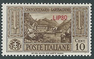 1932 EGEO LIPSO GARIBALDI 10 CENT MH * - I39-4 - Imagen 1 de 1