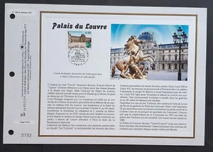 Feuillet CEF 1er jour 1389 1998 Patrimoine Culturel Palais du Louvre Paris - Foto 1 di 1