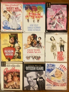 9 CLASSIC FILMS (DVDS) SEE PICTURE - VERY GOOD - Picture 1 of 1