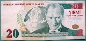 TURKEY 20 YENI / NEW /  LIRA   NOTE, P 219, issued 2005 , EFES - Picture 1 of 2