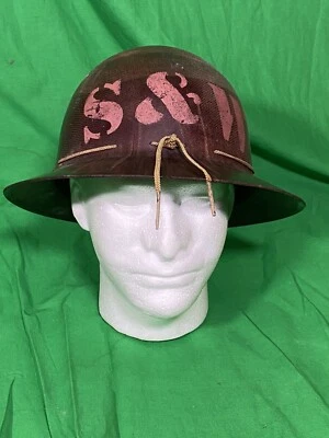 Vintage MSA Skullgard Brown Fiberglass Full Brim Mine Safety Helmet ( No Liner ) - Изображение 1 из 4