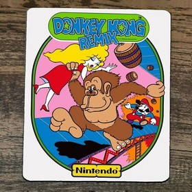 Mouse Pad Kong Remix Donkey Classic Arcade Video Game NES UV Reactive Blacklight