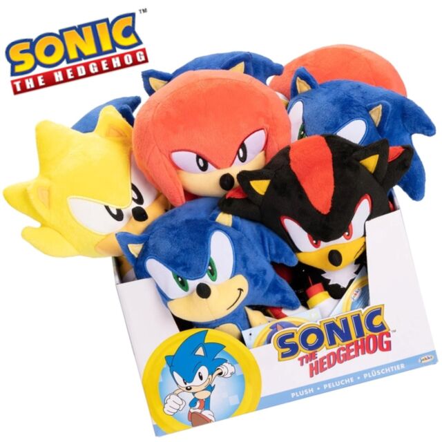 P.M.I. SONIC PRIME NETFLIX SOFT PLUSH CLIP ON KEYRING TOYS SON7004 ASSORT  15 CM