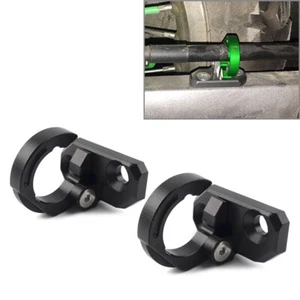 Bremsschlauchschelle Schwinge Seilzug Leitungshalter hinten für Kawasaki KX 85 125 schwarz - Bild 1 von 6