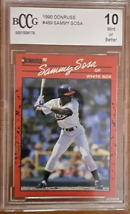 1990 Donruss - Sammy Sosa #489 (RC) error card - Picture 1 of 3