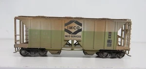 Bowser IMCO SERVICES 70-Ton Covered Hopper Car #40959  Weathered NIB RTR - Picture 1 of 2