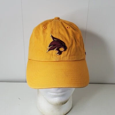 德克萨斯州立大学山猫刺绣标志 47 系带帽棒球帽 — 第 1/4 张图片