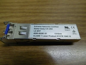 Genuine Extreme Networks 4050-00281-01 1GB LX SFP 1310nm GBIC Transceiver - Picture 1 of 2