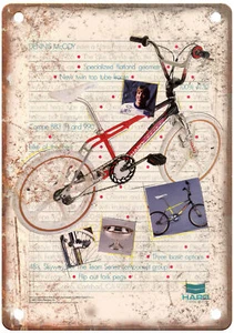 Old School BMX 1987 HARO Vintage Magazine Ad Reproduction Metal Sign B1083 - Picture 1 of 1