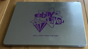 Early EBay Live Collectible Orlando FL. 2003 Pin Set In Tin NEW Condition - Picture 1 of 6