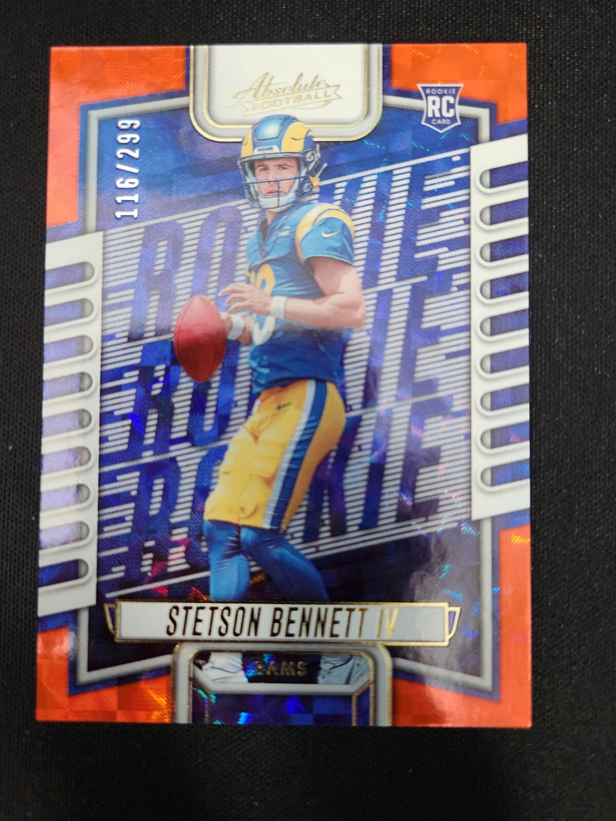 2023 Panini Absolute Stetson Bennett IV Orange Mosaic Rookie #136 RC /299