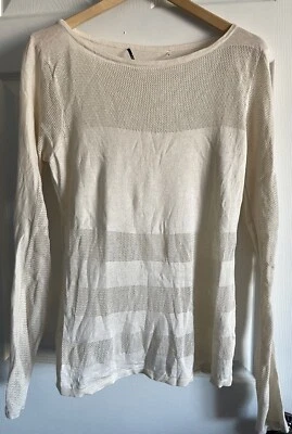 Suéter Pullover Ligero T21 MORNING LADY Talla L Seda Cachemira Beige Foto 1 de 4