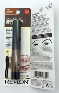 (2) REVLON ColorStay Brow Fiber Filler, Eyebrow Gel, 302 Warm Brown, 0.23 fl. oz - Picture 1 of 1