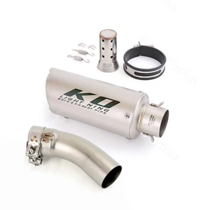 For Kawasaki Ninja ZX4RR Ninja ZX4R 2023-2025 Exhaust Link Pipe Black Mufflers - Picture 1 of 9