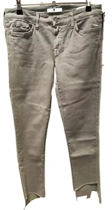 7 for all mankind Pyper Crop Jeans schräg abgeschnittenes Bein mint Gr.31 - Bild 1 von 2