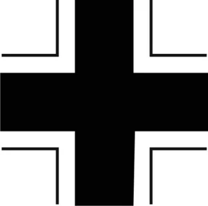 Balkenkreuz Fahrzeug Aufkleber Black Ma Vehicle Sticker Wehrmacht BW WH WWII WK2 - Picture 1 of 1