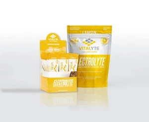 Vitalyte Electrolyte Powder Drink Mix Bundle, Pouch + Packets, Lemon Flavor - Picture 1 of 16