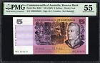 Australia 5 Dollars P39a R202 1967 Coombs Randall PMG55 aUNC Banknote DISCOUNT