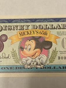 Two Disney Dollars Not In Sequence - Picture 1 of 6