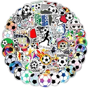 100 PCS Cute Soccer Stickers, Water Bottle Stickers for Kids Teens, Waterproof V - Picture 1 of 1