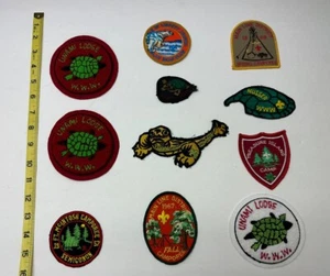 Vintage Pfadfinder Aufnäher 10 Stück OA Unami Lodge BSA Camporee - Bild 1 von 3