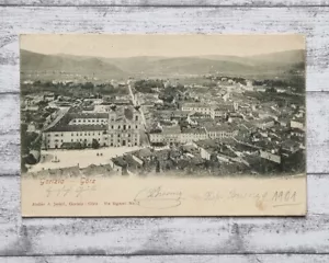 AK Gorizia Görz Kirche Häuser Architektur Postkarte Vintage Handschrift Deko alt - Picture 1 of 2