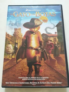 El Gato Con Botas Dreamworks Antonio Banderas DVD Español Ingles Region 2 - Imagen 1 de 4