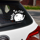 Baby In Car Sticker Baby On Board Safety Sign Car Warning Decal Self Adhesive