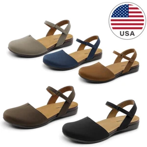 Women's Sandals Closed Toe Arch Support Lightweight Footbed Flat Summer Shoes - Picture 1 of 32