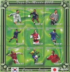 Mosambik 1838-1846 Sheetlet nuevo con goma original 2001 Fútbol-WM 2002 - Imagen 1 de 1