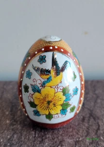 Vintage Hand Painted Porcelain Decorative Egg - Picture 1 of 5