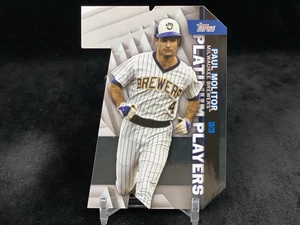 PAUL MOLITOR 2021 TOPPS ACTUALIZACIÓN #PDC-56 PLATINUM PLAYER TROQUELADO/299 CERVECEROS - Imagen 1 de 2