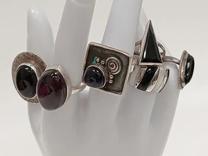 Sterling Silver 925 Ring Bundle X6 Variety Of Styles Designs & Sizes 39.43g - Picture 1 of 11