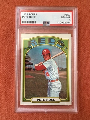 1972 Topps - Pete Rose #559.  PSA 8.   ¡Recién graduado! Foto 1 de 2