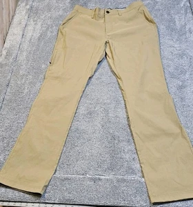 Orvis Tech Pant Nylon Mens 38x34 Tan Performance Stretch Outdoor Hiking Fishing - Picture 1 of 12