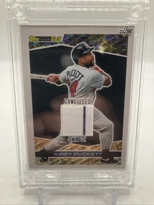2022 Jersey Fusion Game Used Swatch Kirby Puckett - Picture 1 of 6