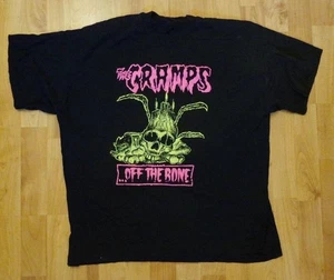 T-shirt uomo ristampa THE CRAMPS Off The Bone cotone nero tutte le taglie BL625 - Foto 1 di 3