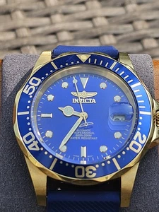 Invicta Men's Watch 8930 Pro Diver Automatic Blue Dial Gold Stainless Steel 40mm - Picture 1 of 6