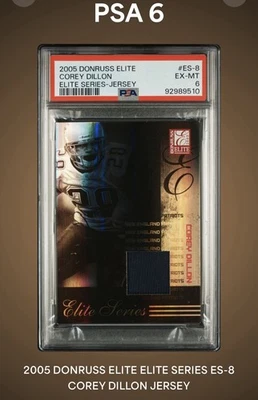 2005 Donruss Elite Corey Dillon Elite Series Jersey 56/199 - Image 1 of 2
