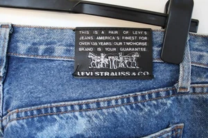 Vintage LEVI LEVIS Blue Bleached Denim Jeans Orange Tab W 34 L 30 Skinhead Mod - Bild 1 von 13