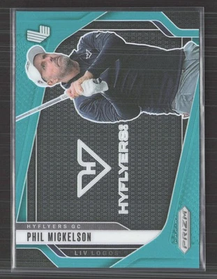 Golf Panini Prizm Liv 2025 Phil Mickelson verde azulado/275 #9 Foto 1 de 2