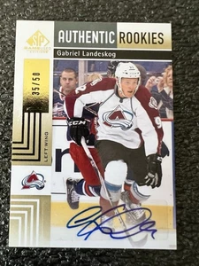 2011-12 UD SP Game Used #199 Gabriel Landeskog Gold Authentic RC Rookie Card /50 - Bild 1 von 4