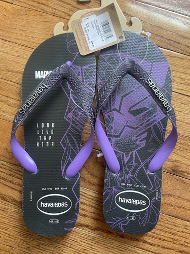 PUMA Sandali infradito uomo nuovi Havaianas Marvel Black Panther taglia 9 10 nuovi con etichette