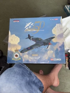 RARE Corgi 1:32 Hawker Hurricane - Night Reaper Battle Of Britain Flight AA35508 - Picture 1 of 7