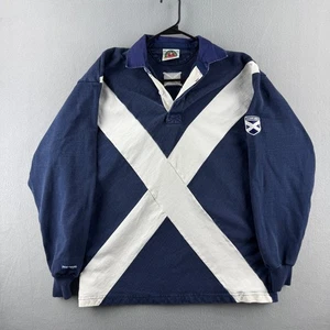 Schottland Rugby Shirt Herren 2XL blau schwere Baumwolle Barbaren Trikot Langarm - Bild 1 von 16