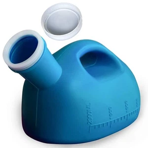 Urinals for Men Portable Male Urinal with lid 2000 ml/66 oz Large Capacity Urine - Picture 1 of 7
