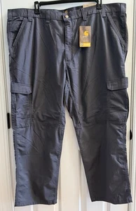 Carhartt Force Relaxed Fit Rip Stop Cargo Grey/Gray Work Pants RN14806 48x30 - Picture 1 of 10