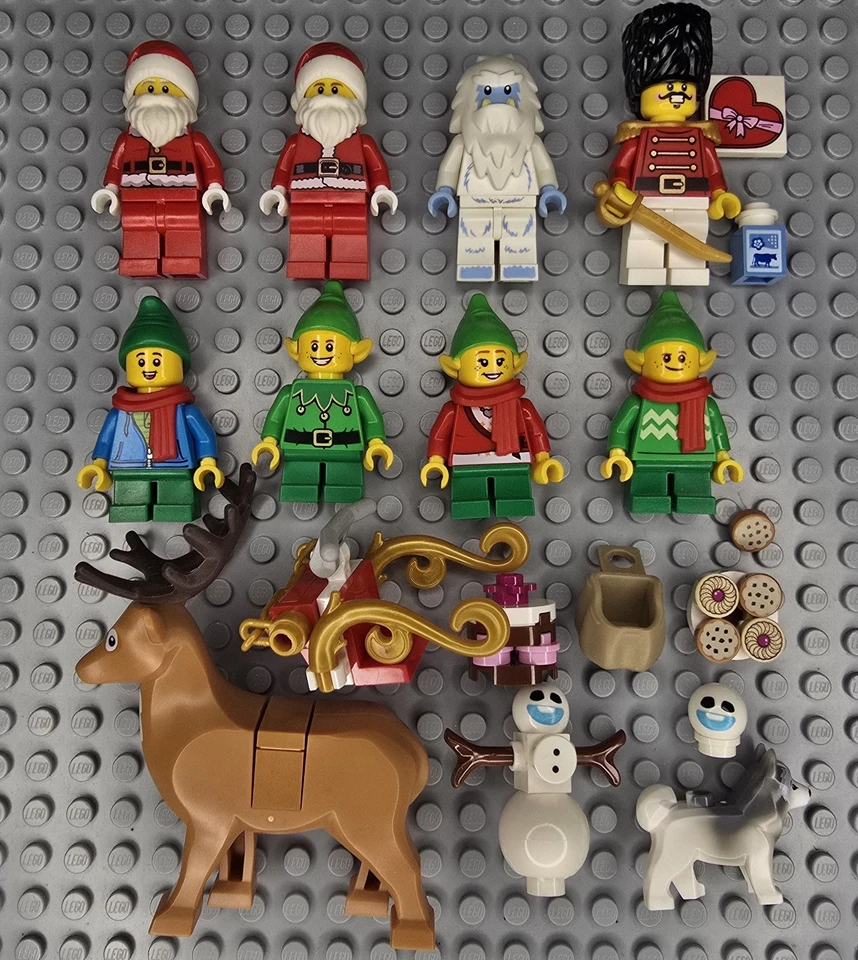 Lego Christmas Minifigures Lot and Accessories - Image 1 of 1